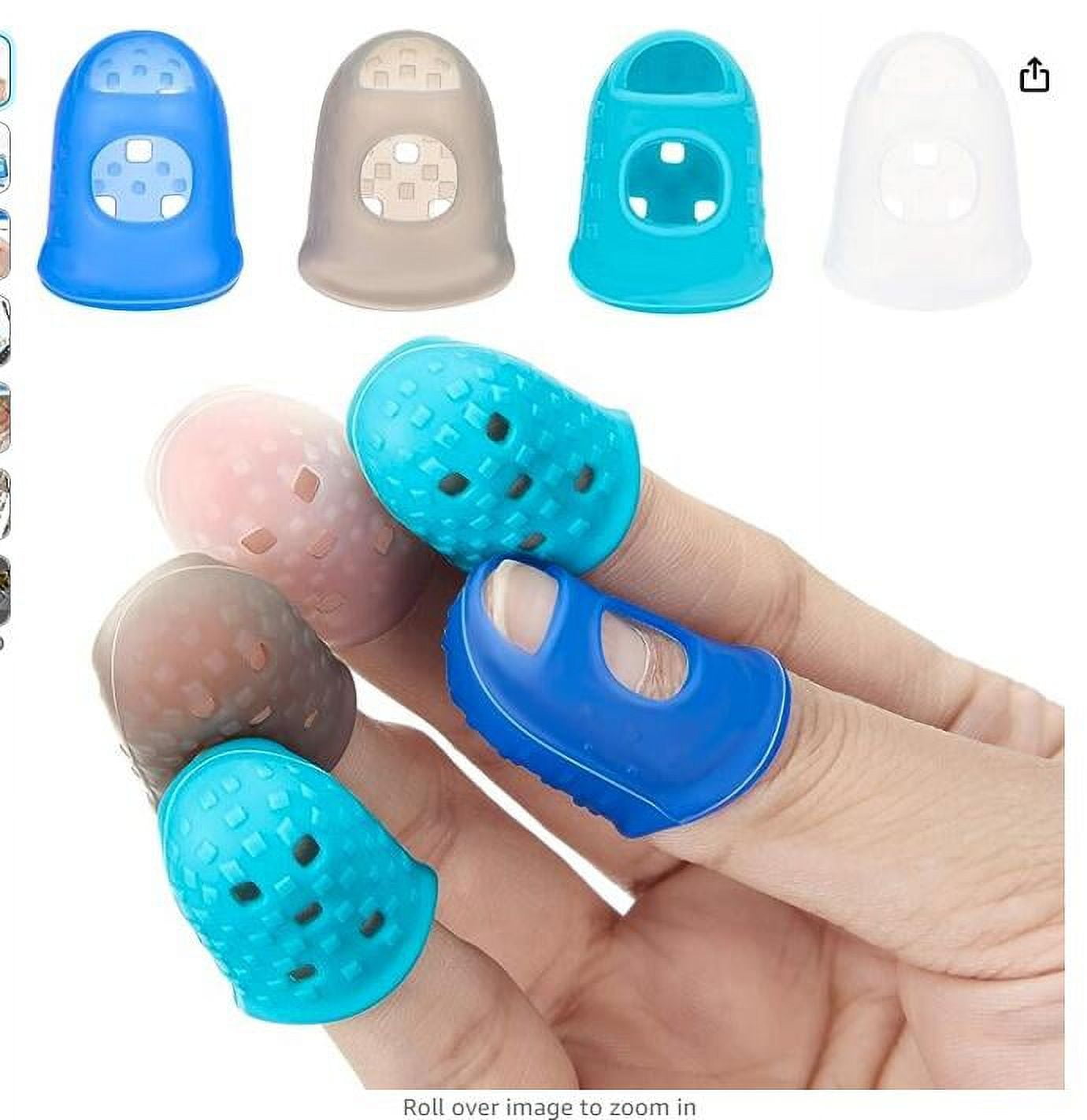 20 pcs Silicone Fingers Tips Guard Guitar Fingertip Protector Finger