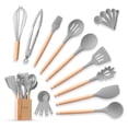 thumbnail image 1 of 20 pcs Silicone Kitchen Cooking Utensils Set YUKKA Holder Grey, 1 of 8