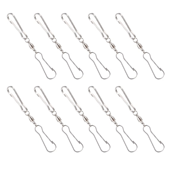 unbranded 20 pcs  Dual Clip Windbell Hooks Rotary Wind Chime Pendant Swivel Hooks Hangers
