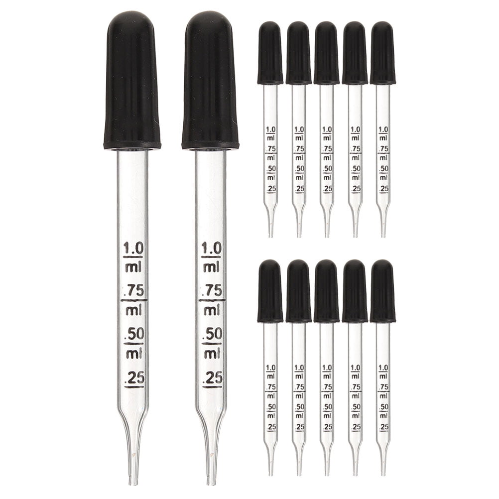 20 pcs Straight Tip Droppers Essential Oil Dropper Pipettes Glass