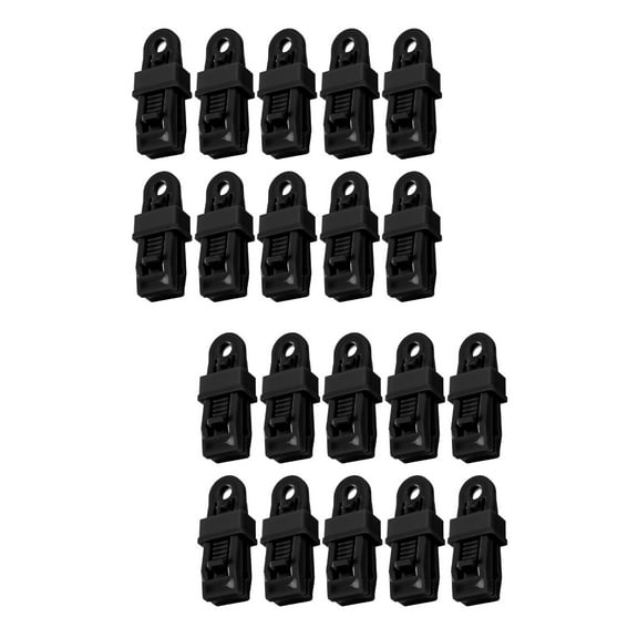 20 pcs Tarp Clips Camping Tent Lock Grip for Pool Awning Outdoors