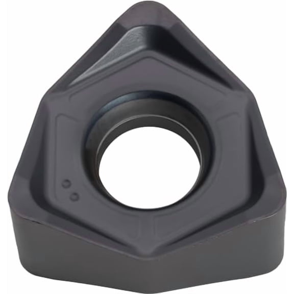 20 pcs WNMG080616 Trigon Milling Inserts, for Use with Indexable Face Mills and End Mills, TiAlN Coated, for Machining Cast Iron, Steel