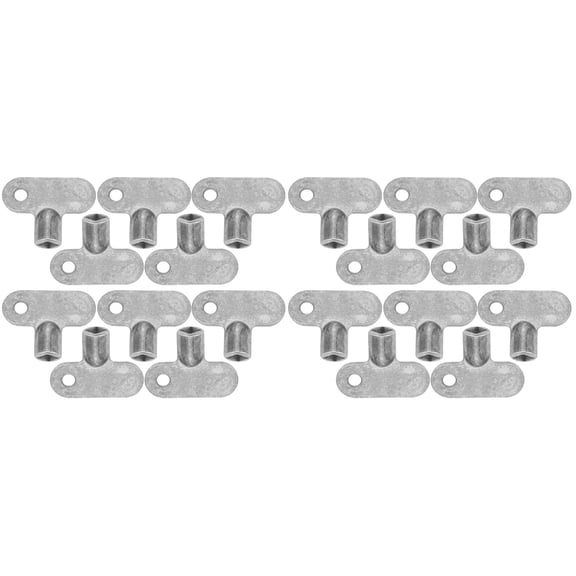 CIMAXIC Universal Radiator and Water Keys Silver for Plumbing and Heating 20Pcs