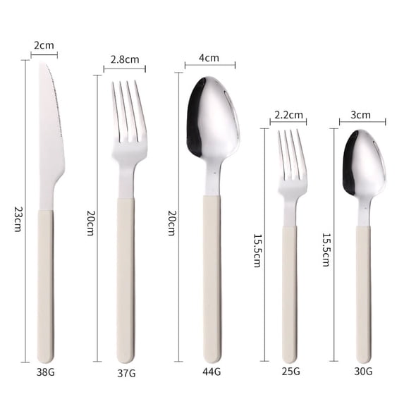 20-piece set Stainless Steel Flatware Set, Modern Handle Silverware Cutlery Set for Home Kitchen & Daily Dining