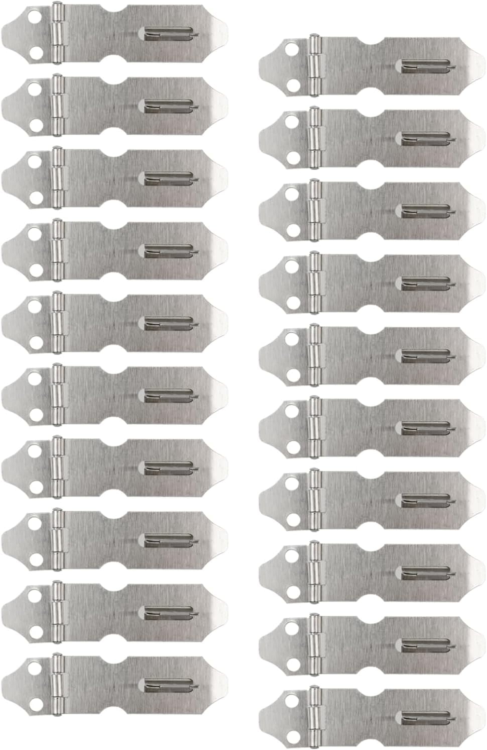 20 pieces 304 stainless steel padlock latches, 2 inch safety package lock latches, suitable for windows, doors, cabinets, and closets