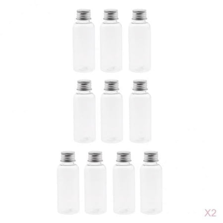 20 pieces 50 ml tunnel containers for on the go, bottles