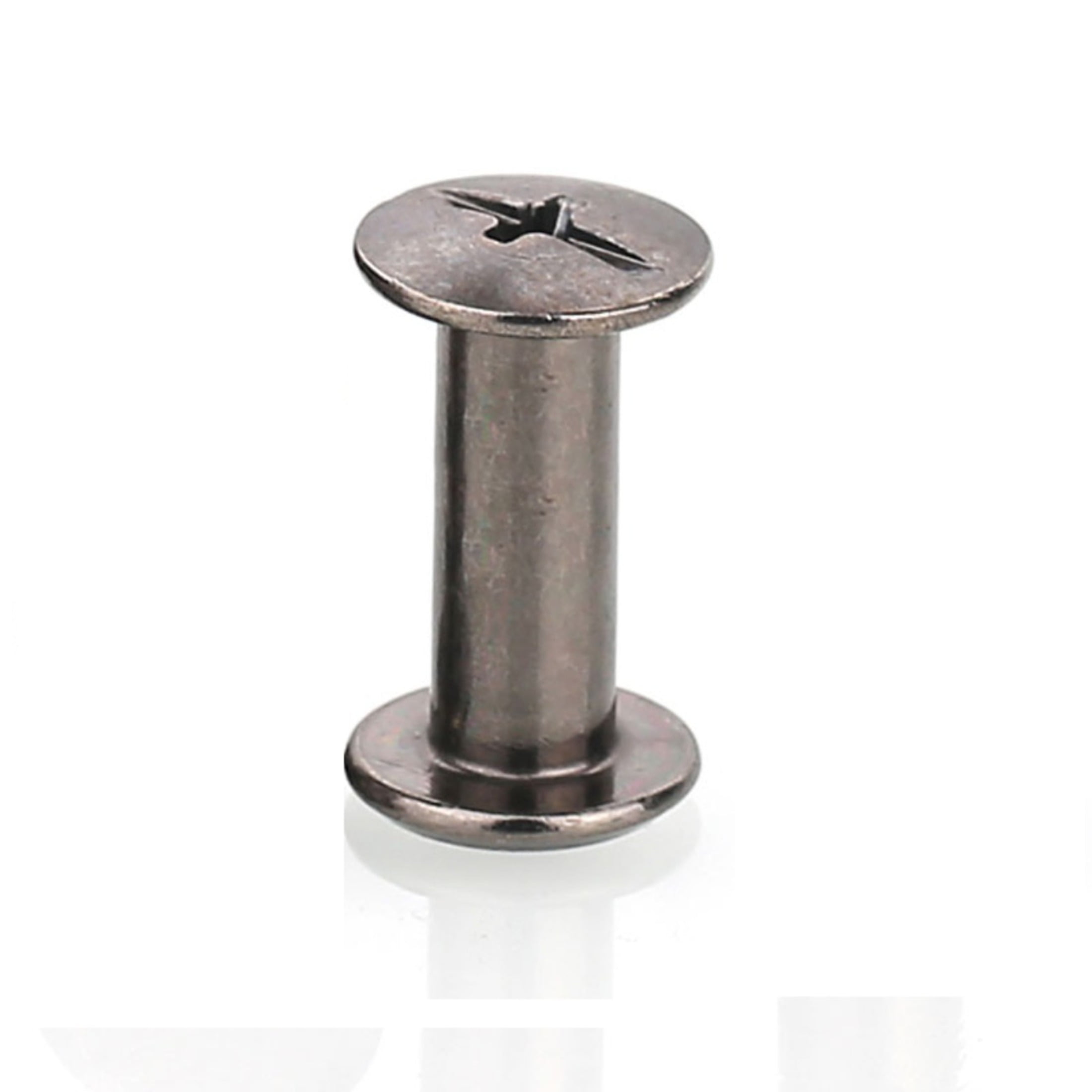 (20 pieces) Carbon steel -plated black mother -child rivet lock rivets M4X18mm.