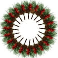 20 pieces of artificial Christmas berries, artificial pine branches