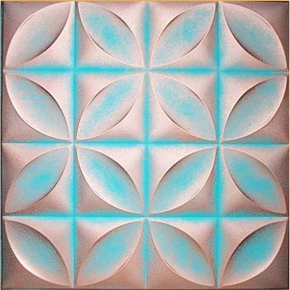 20"x20" Closter Copper Patina Foam Ceiling Tile