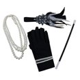 thumbnail image 1 of 20's Flapper Kit (Long Gloves, Headband, Cigar Holder, Necklace, 1 of 1