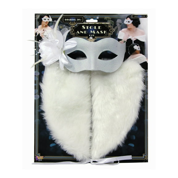 Flapper Stole & Mask Set