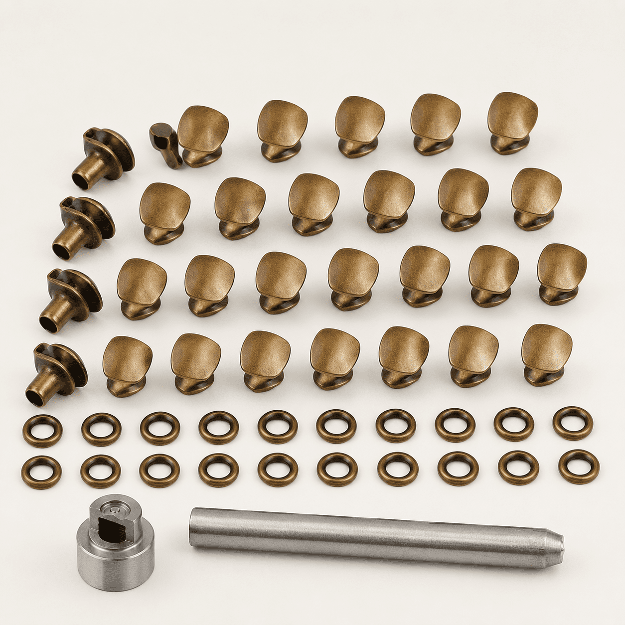 20 sets Boot Hooks Brass Shoes Eyelets Buckles Boot Lace Hooks Press ...