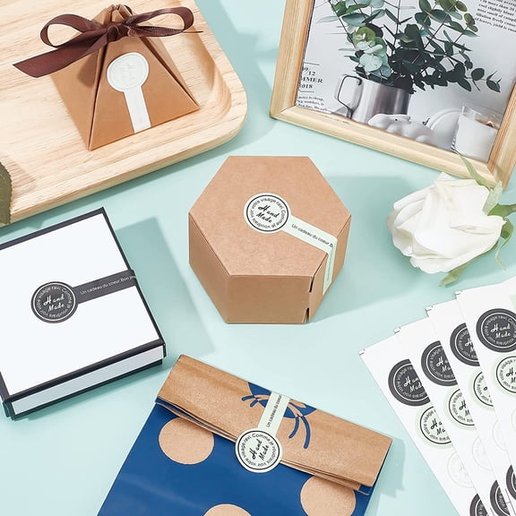 20 sheet 20Sheets DIY Sealing Stickers Label Paster Picture Stickers for Gift Packaging Word Handmade Mixed color 25x13x0.05cm 20sheets