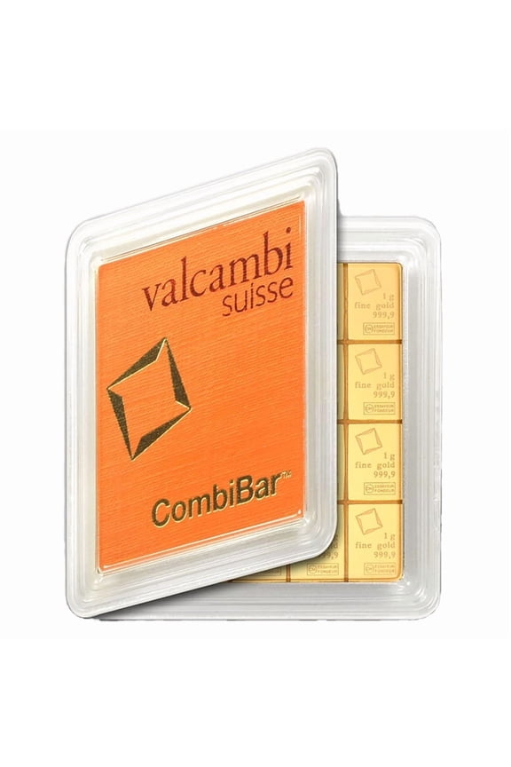20 x 1 gram Gold Valcambi CombiBar w/ Assay Card