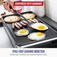 thumbnail image 1 of 20 x 10.5  Large Electric Griddle with Ceramic Nonstick Surface and Temperature Control for Family Cooking, 1 of 7