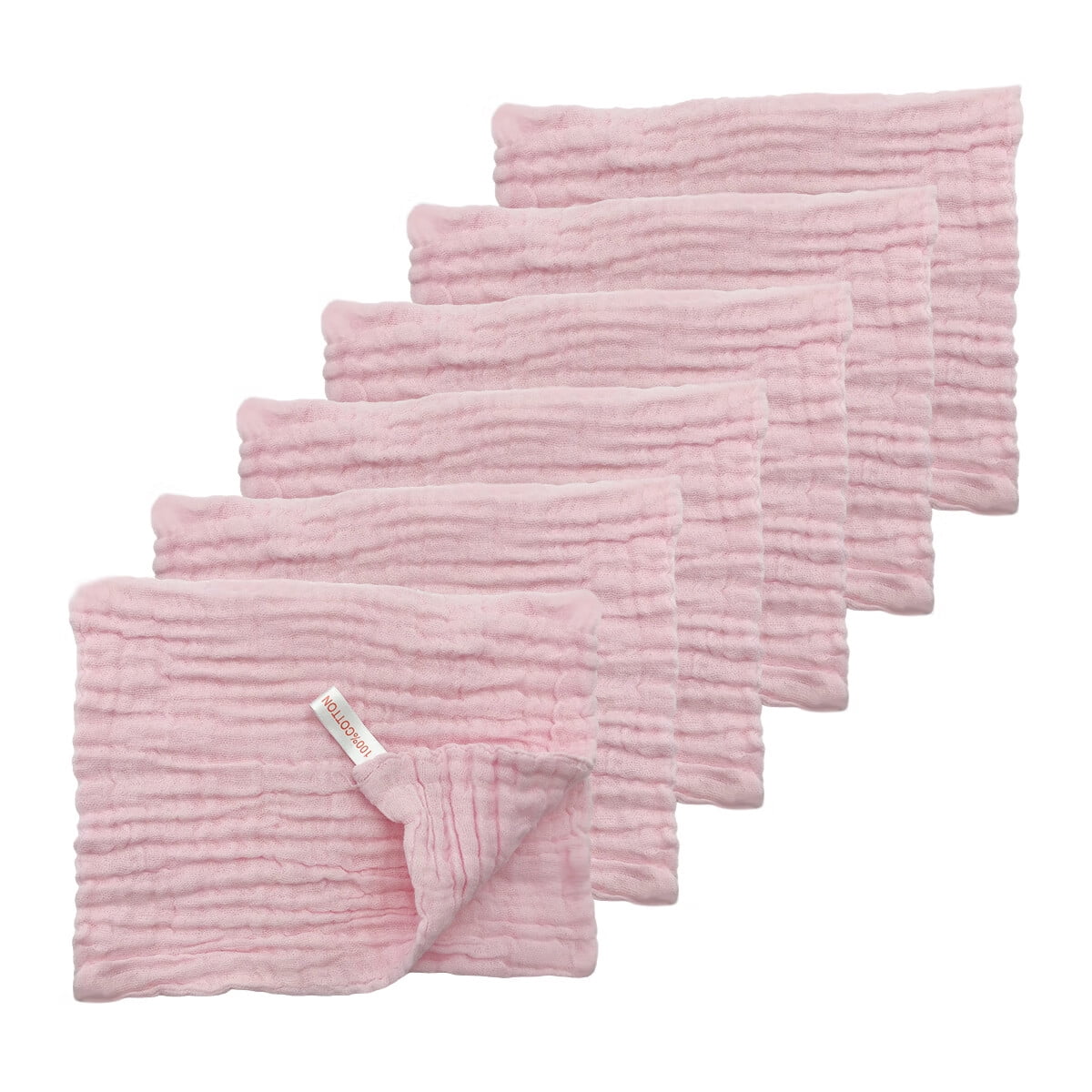 20 x 10 Inch Muslin Burp Cloths 6 Absorbent Layers Baby Burp Rags Soft