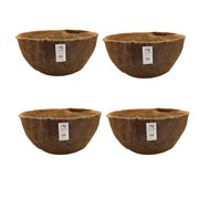 Garden Artisans Round Molded Coco Liner for Hanging Baskets, 20in x 10in, Count 4