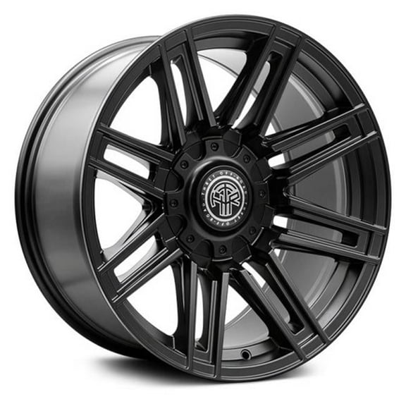 20 x 10 in. Satin Black 5 x 127 & 5 x 139.7 Bolt Pattern 21 mm Offset 87.1 Center Bore Dropzone 805 Wheel