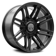 20 x 10 in. Satin Black 6 x 135 & 6 x 139.7 Bolt Pattern 21 mm Offset 106.1 Center Bore Dropzone 805 Wheel