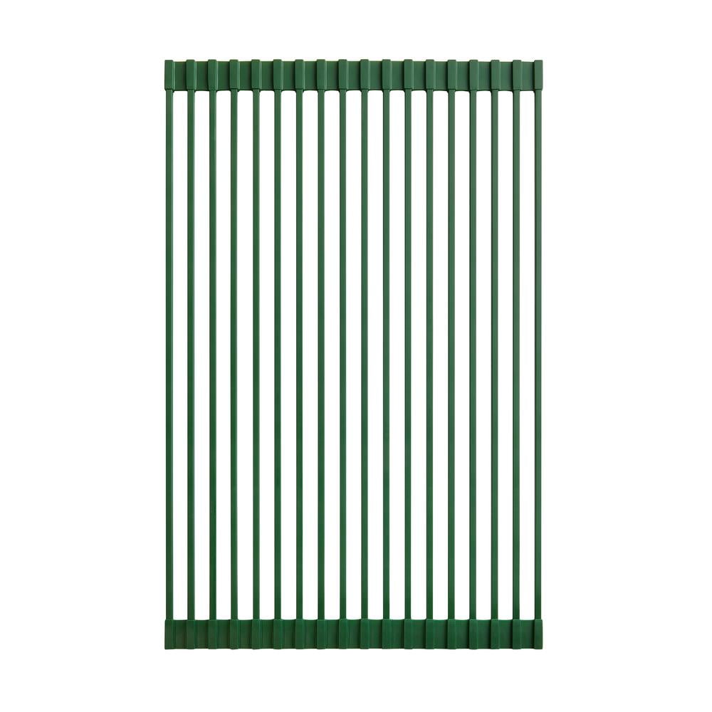 Green Non-Slip Silicone Kitchen Sink Grid, 20 x 12 Inches