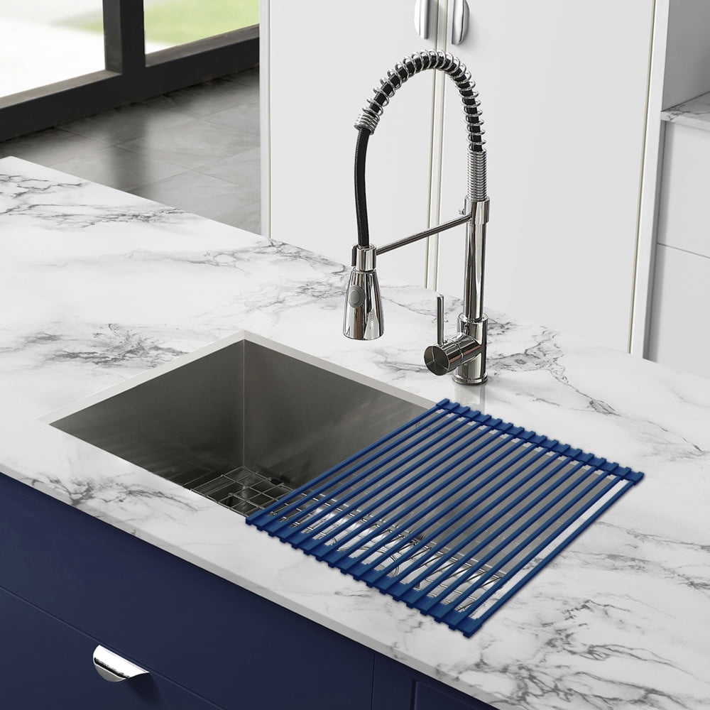 20 X 12 Kitchen Sink Grid Navy Blue