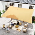 thumbnail image 1 of Outsunny 20' x 13' Rectangle Sun Shade Sail Canopy Outdoor Shade Sail Cloth for Patio Deck Yard with D-Rings and Rope Included - Sand, 1 of 9