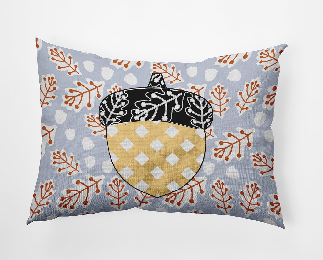 20" x 14" Simply Daisy Acorn Polyester Accent Pillow, Misty Blue Qty 1