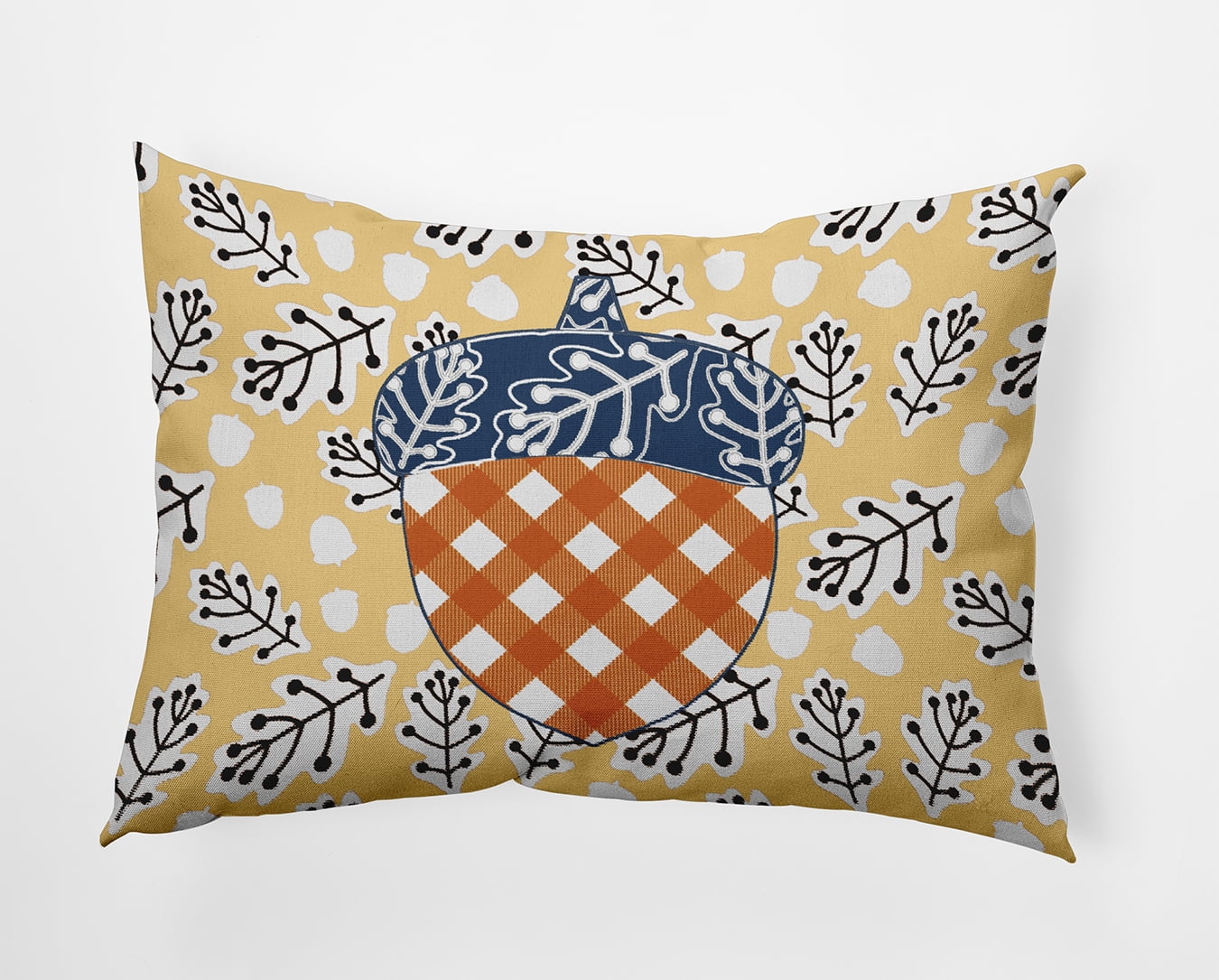 20" x 14" Simply Daisy Acorn Polyester Indoor/Outdoor Pillow, Golden Haze Qty 1