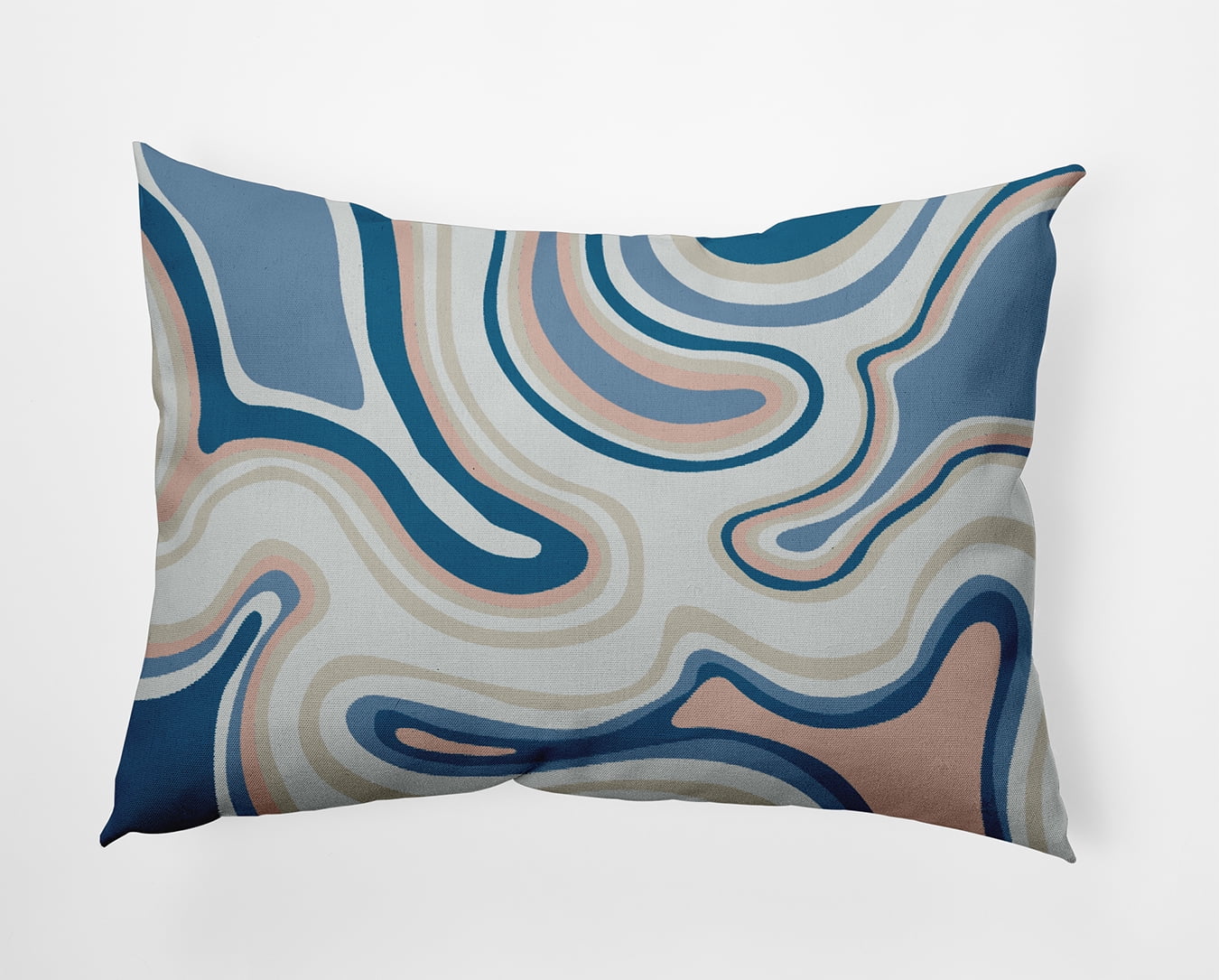 20" x 14" Simply Daisy Agate Polyester Accent Pillow, Teal Qty 1