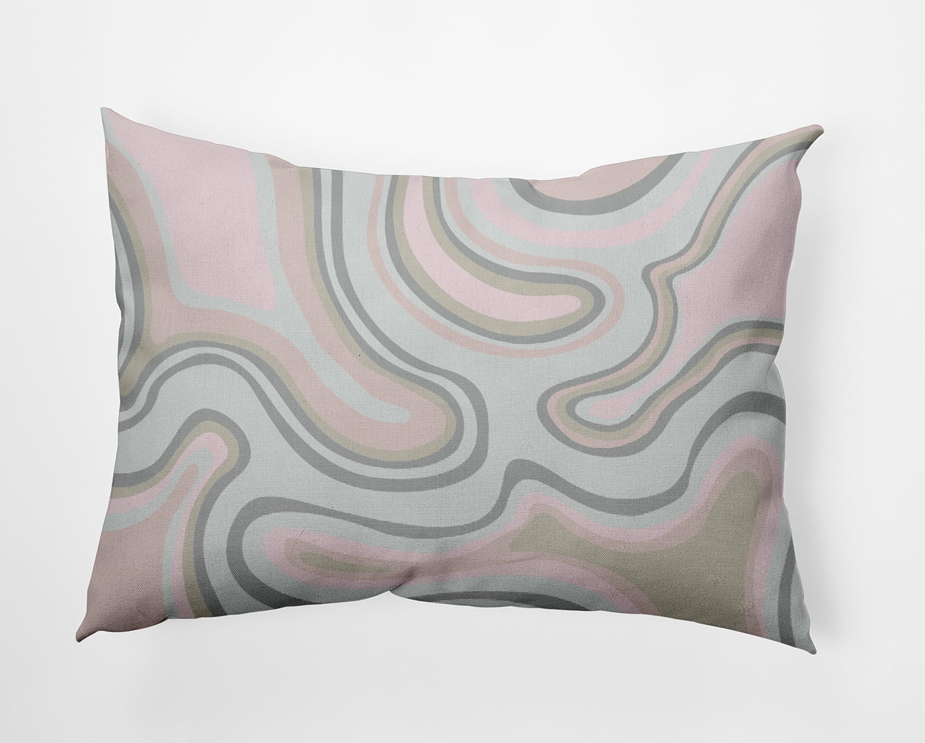 20" x 14" Simply Daisy Agate Polyester Indoor/Outdoor Pillow, Pale Pink Qty 1