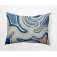 thumbnail image 1 of 20" x 14" Simply Daisy Agate Polyester Indoor/Outdoor Pillow, Teal Qty 1, 1 of 3