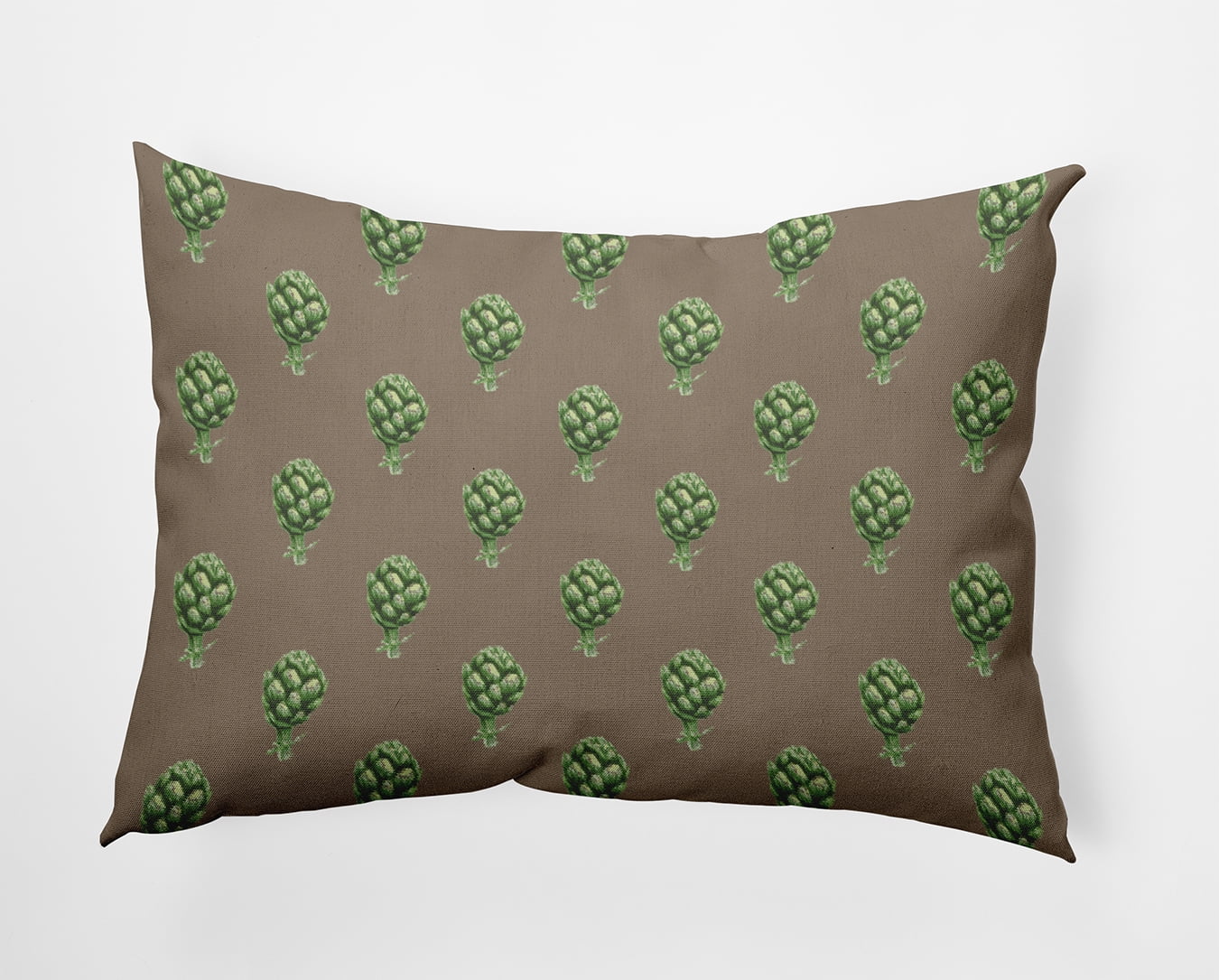 20" x 14" Simply Daisy Artichokes Pattern Polyester Accent Pillow, Doe Qty 1