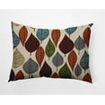 thumbnail image 1 of 20" x 14" Simply Daisy Autumn Leaves Fall Polyester Accent Pillow, Pomegranate Qty 1, 1 of 3