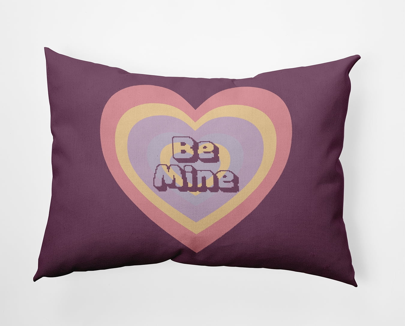 20" x 14" Simply Daisy Be Mine Polyester Accent Pillow, Muted Purple Qty 1