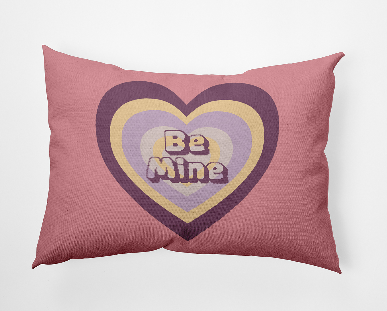 20" x 14" Simply Daisy Be Mine Polyester Accent Pillow, Pink Icing Qty 1