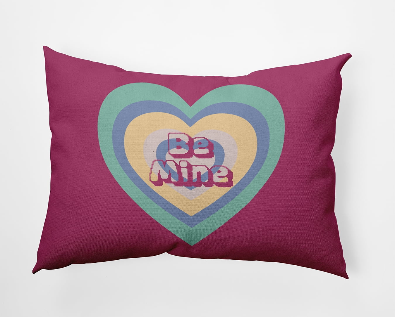 20" x 14" Simply Daisy Be Mine Polyester Accent Pillow, Pink Qty 1