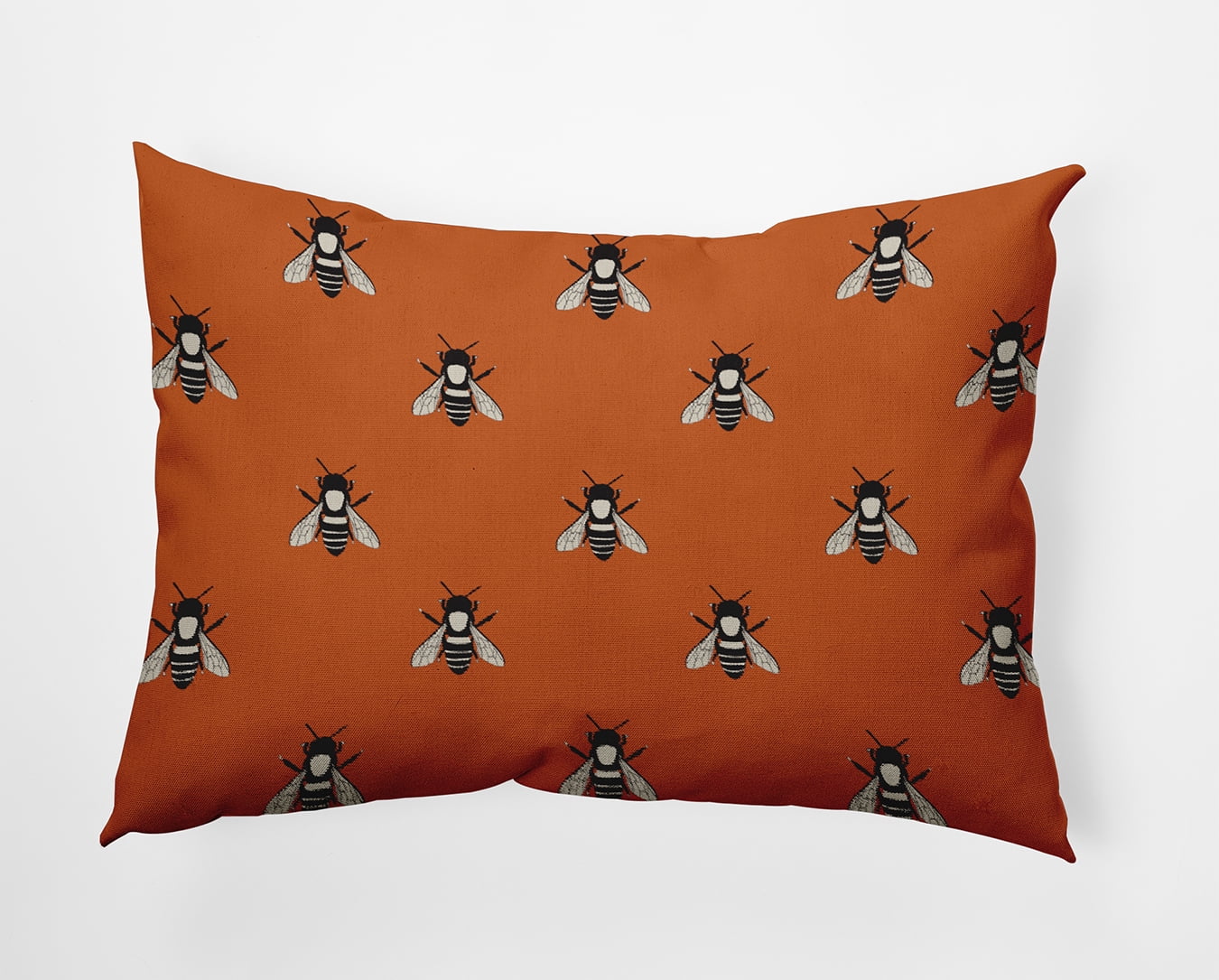 20" x 14" Simply Daisy Bee Buzz Polyester Accent Pillow, Dusty Orange Qty 1