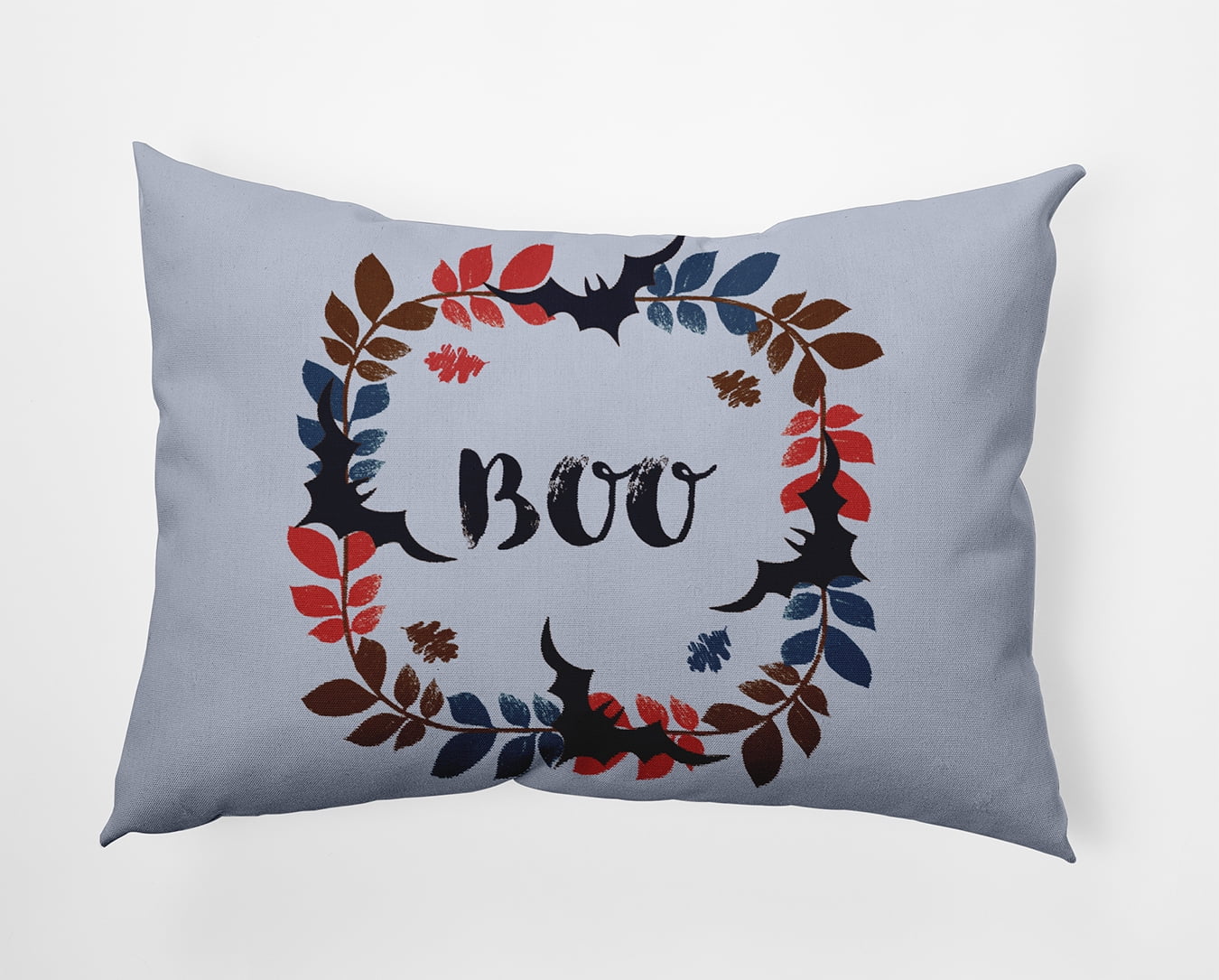 20" x 14" Simply Daisy Boo Ring Polyester Accent Pillow, Misty Blue Qty 1