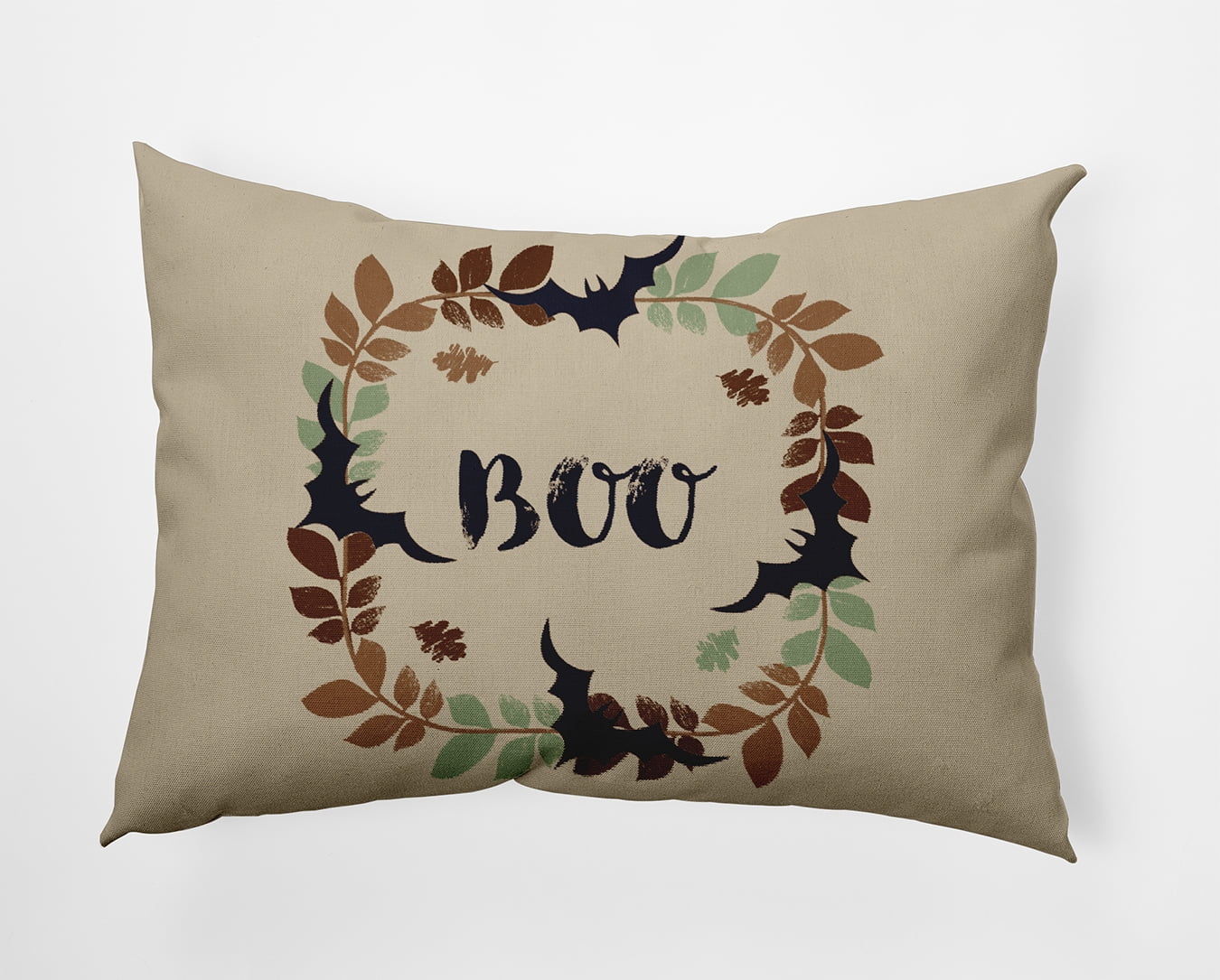 20" x 14" Simply Daisy Boo Ring Polyester Indoor/Outdoor Pillow, Creme Brulee Qty 1