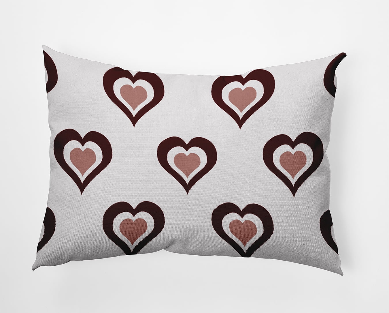 20" x 14" Simply Daisy Burnin' Love Polyester Accent Pillow, Burgandy Qty 1