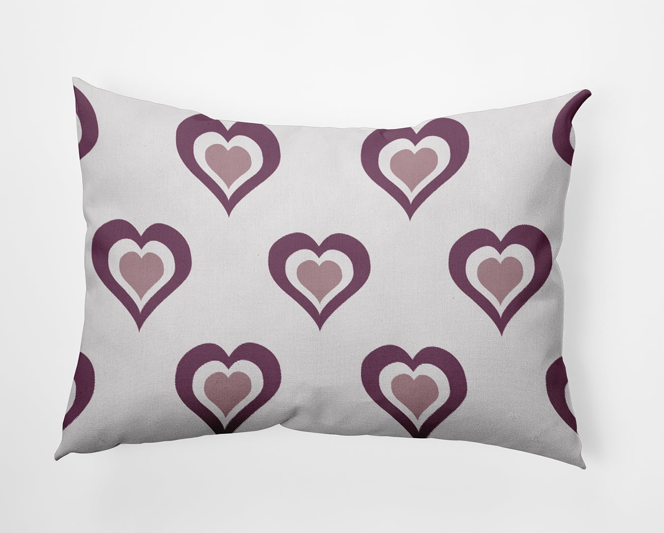 20" x 14" Simply Daisy Burnin' Love Polyester Accent Pillow, Muted Purple Qty 1