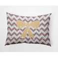 thumbnail image 1 of 20" x 14" Simply Daisy Chevron Bow Polyester Indoor/Outdoor Pillow, Romantic Purple Qty 1, 1 of 3