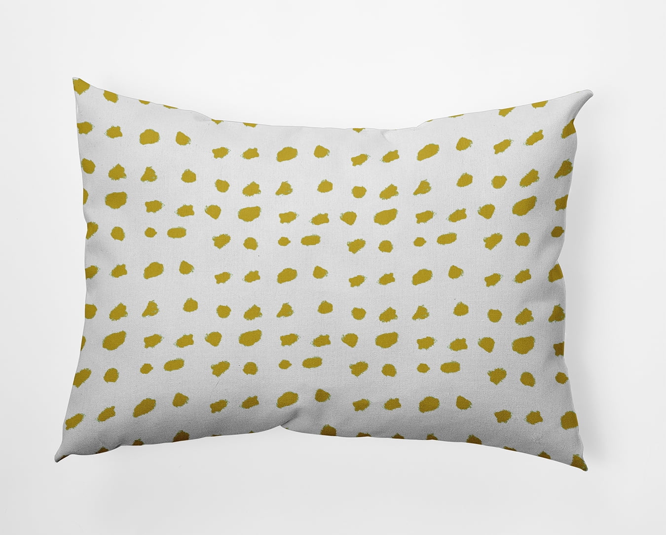 20" x 14" Simply Daisy Dots Of Spots Polyester Indoor/Outdoor Pillow, Mustard Qty 1