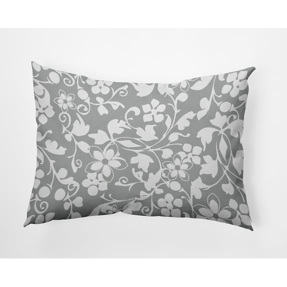 20" x 14" Simply Daisy Evelyn Polyester Accent Pillow, Lunar Qty 1
