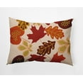 thumbnail image 1 of 20" x 14" Simply Daisy Fall Leaves Polyester Indoor/Outdoor Pillow, Sienna Qty 1, 1 of 3