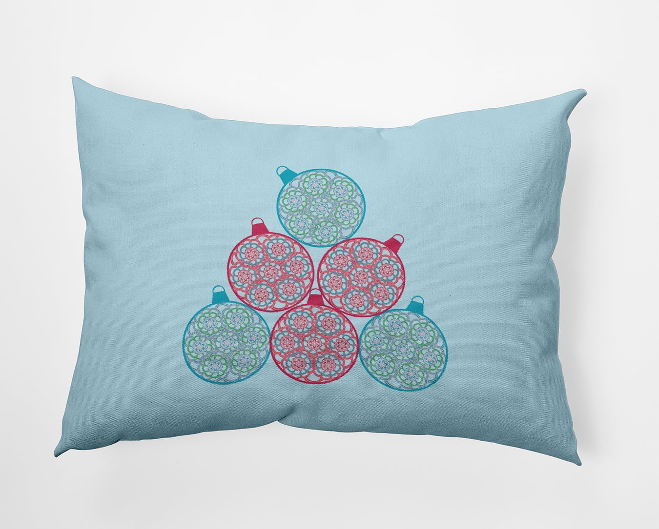 20" x 14" Simply Daisy Fancy Ornament Stack Polyester Accent Pillow, Omar Qty 1