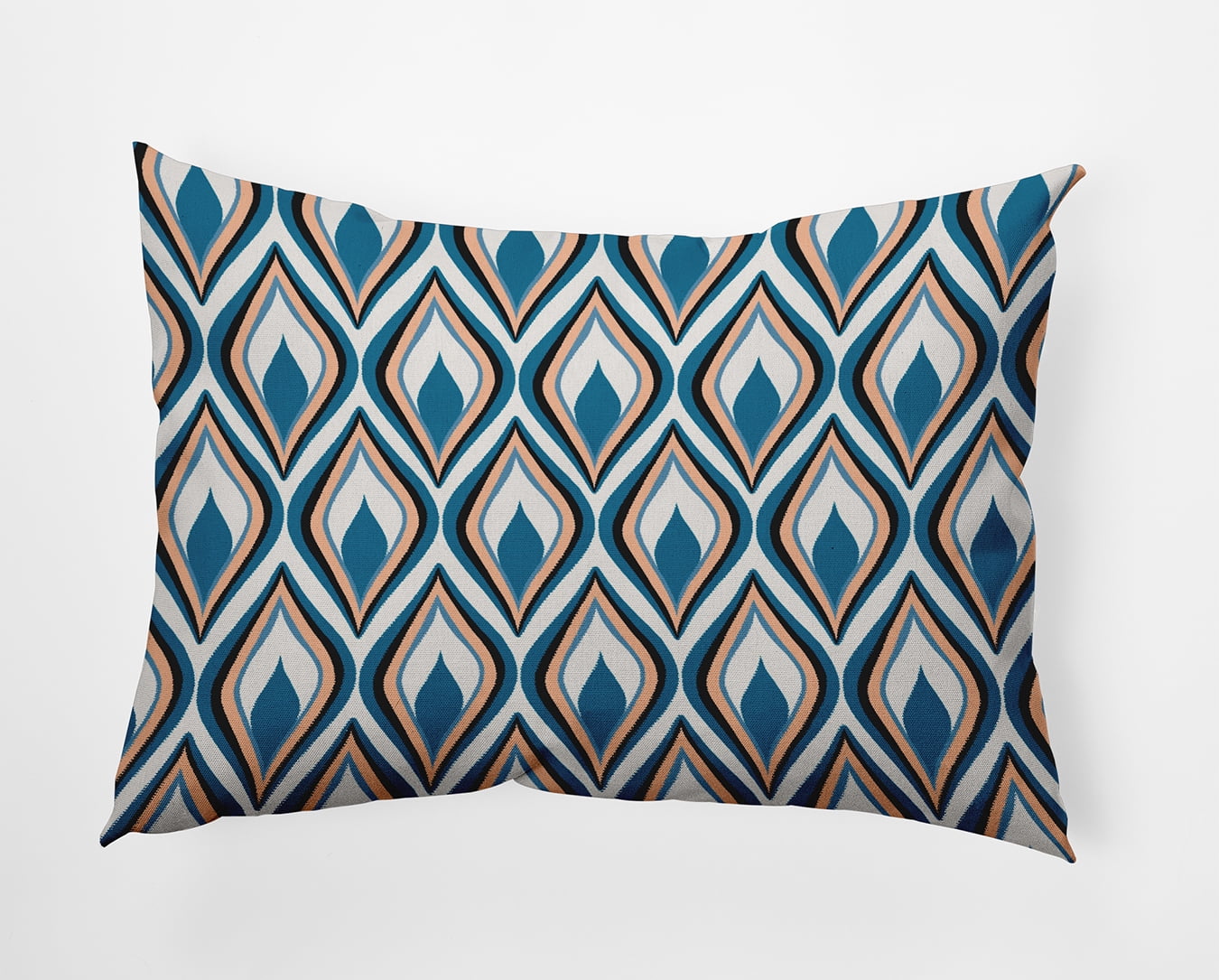 20" x 14" Simply Daisy Feathers Polyester Accent Pillow, Unreal Teal Qty 1