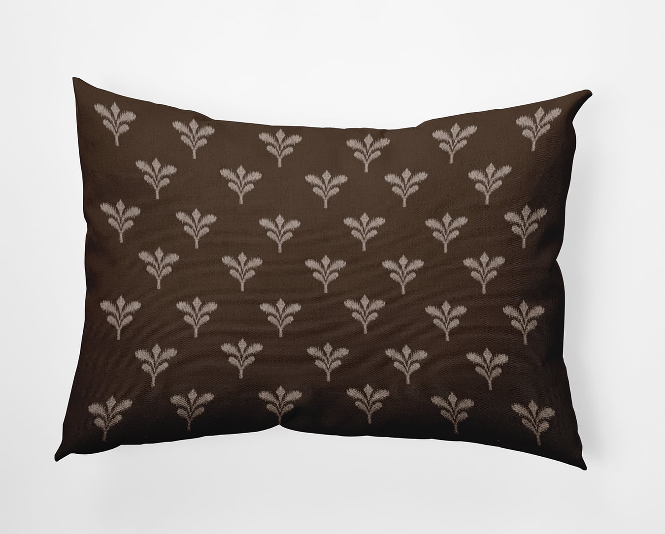 20" x 14" Simply Daisy Floating Feathers Polyester Indoor/Outdoor Pillow, Bistre Qty 1
