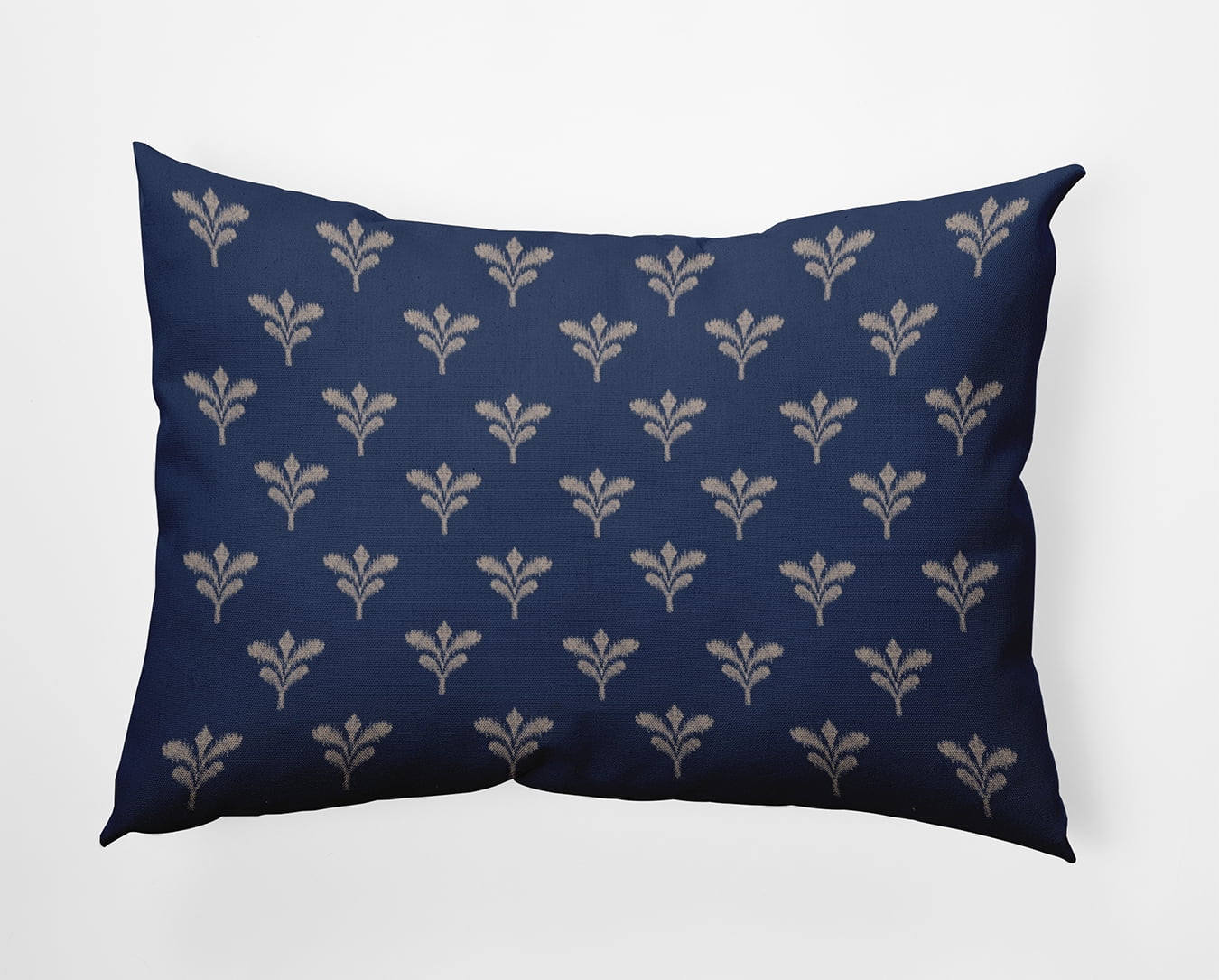 20" x 14" Simply Daisy Floating Feathers Polyester Indoor/Outdoor Pillow, Stone Blue Qty 1