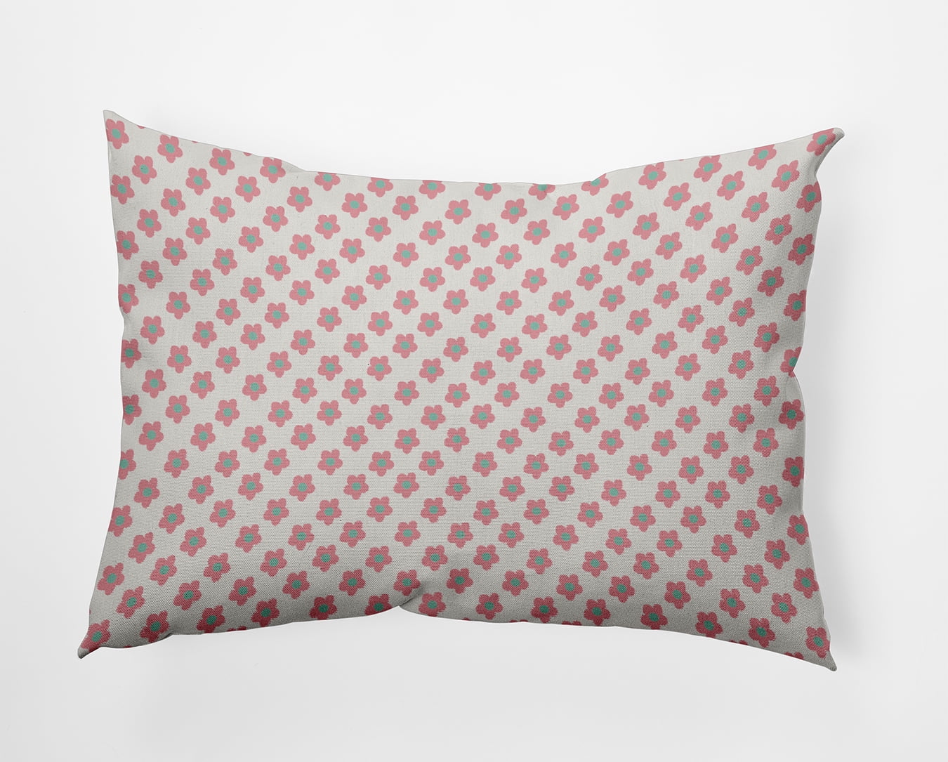 20" x 14" Simply Daisy Flower Power Polyester Accent Pillow, Whisper White Qty 1
